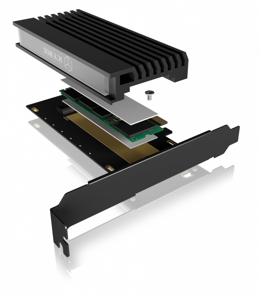 IcyBox IB-PCI214M2-HSL PCIe Card for M