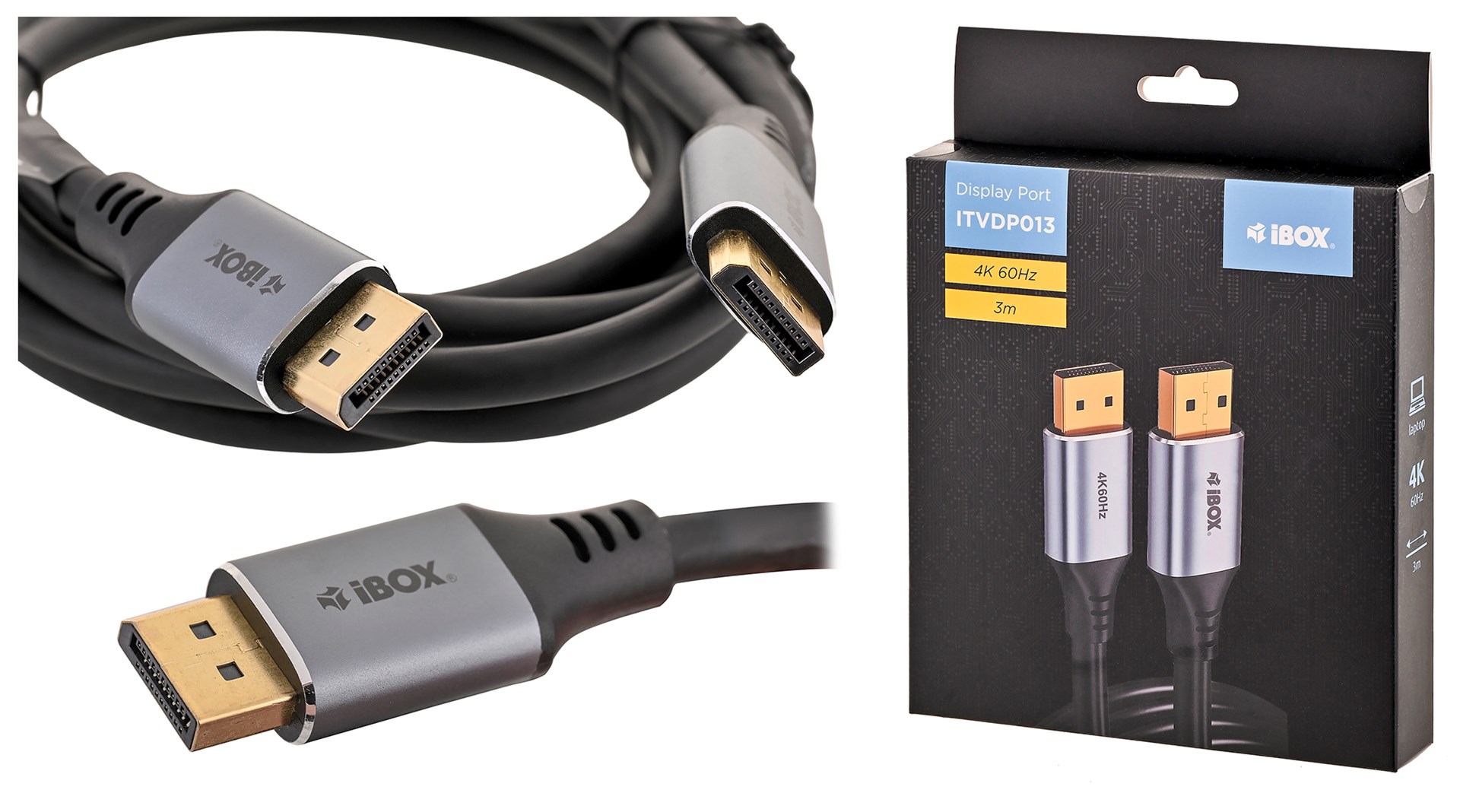 IBOX  Display 4K 60Hz cable 3m