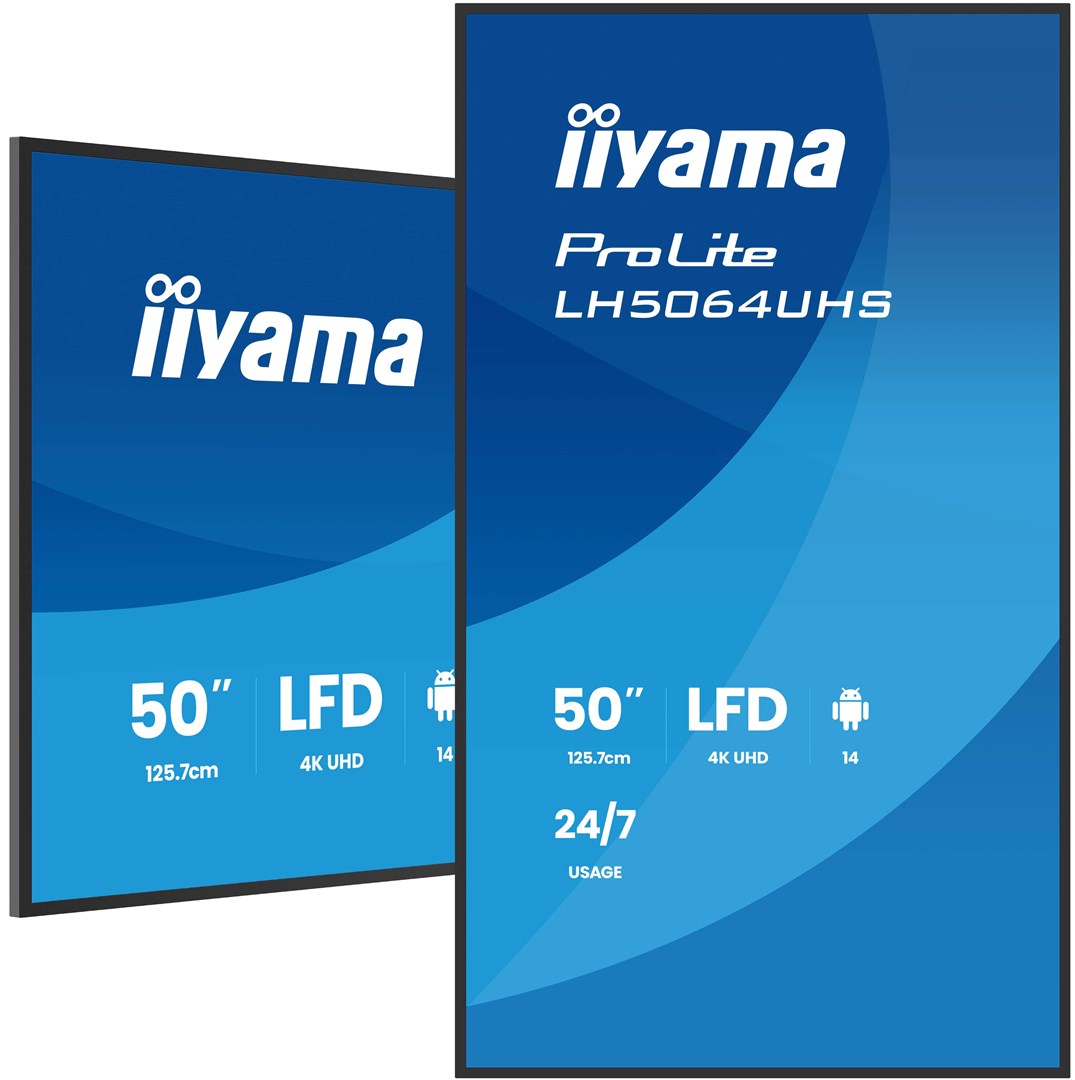 IIYAMA LH5064UHS-B1AG Signage Display Digital signage