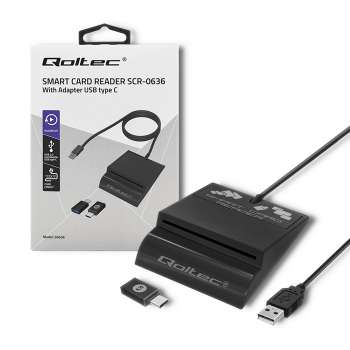 Qoltec Intelligenst smart ID card reader