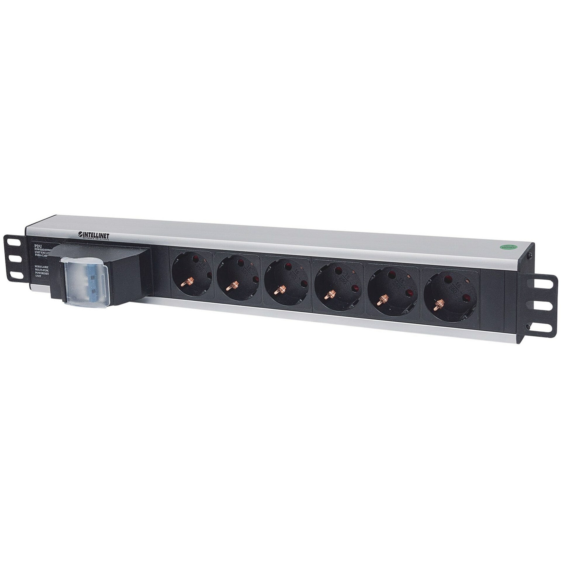 Intellinet  19" 1.5U Rackmount 6-Output