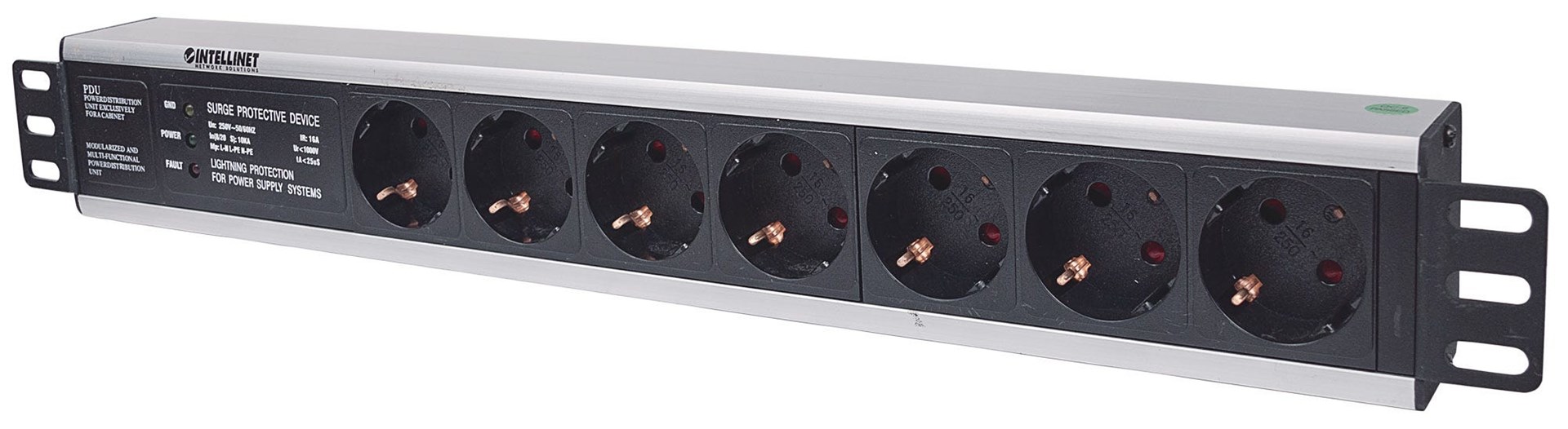 Intellinet  19" 1.5U Rackmount 7-Output