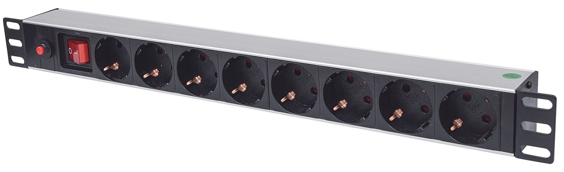 Intellinet 19" 1U Rackmount 8-Way Power