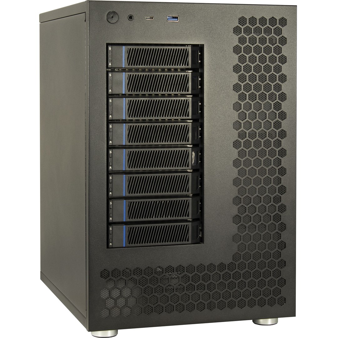 INTER-TECH  NAS-8 HDD enclosure Black 2