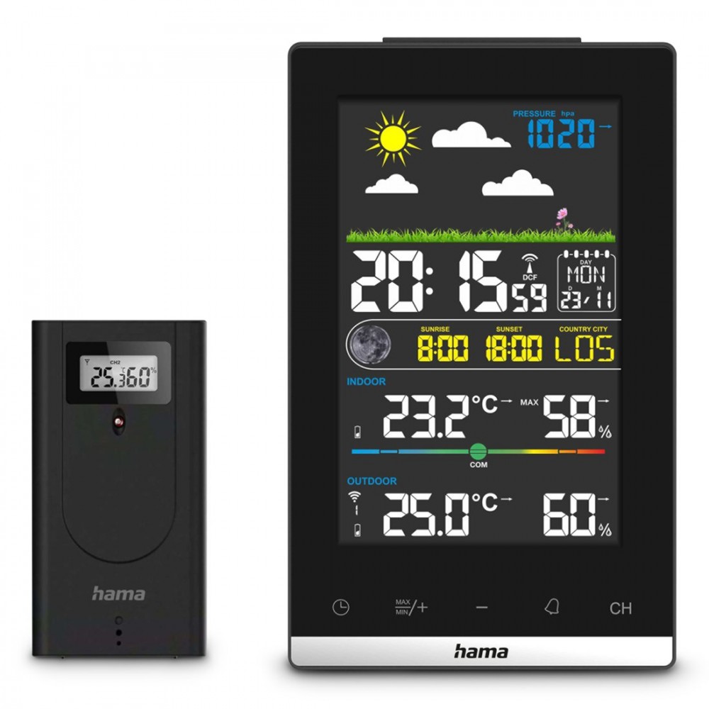 Hama jamaica weather station black |
