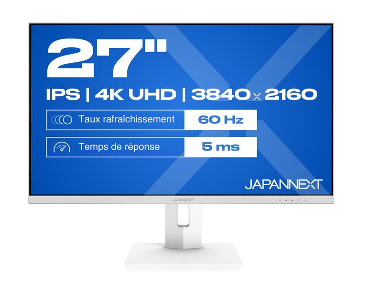 No name JAPANNEXT JN-IPS270UHD60F-C65W-HSP-W computer monitor