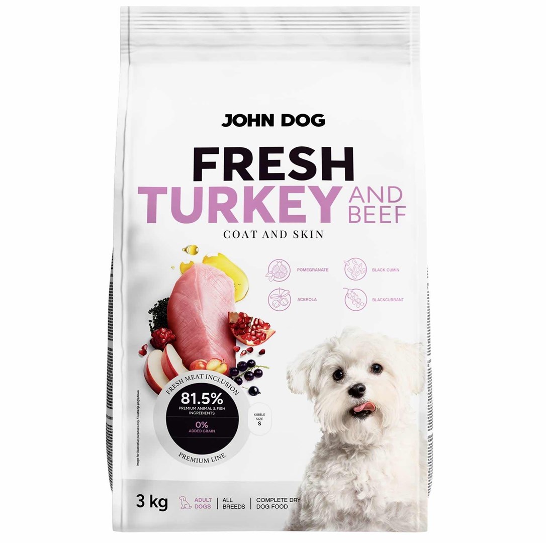 JOHN DOG  Fresh Turkey and beef