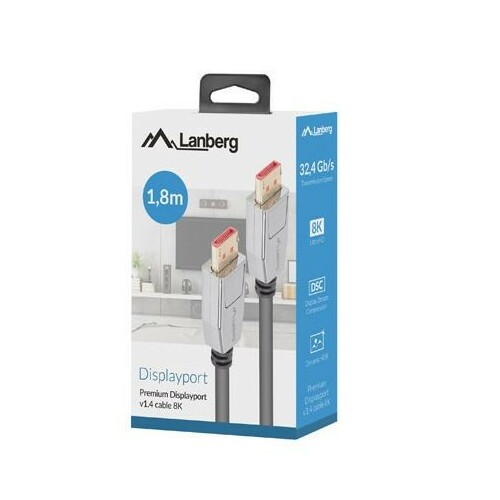 LANBERG  Kabel DisplayPort M/M 0.5