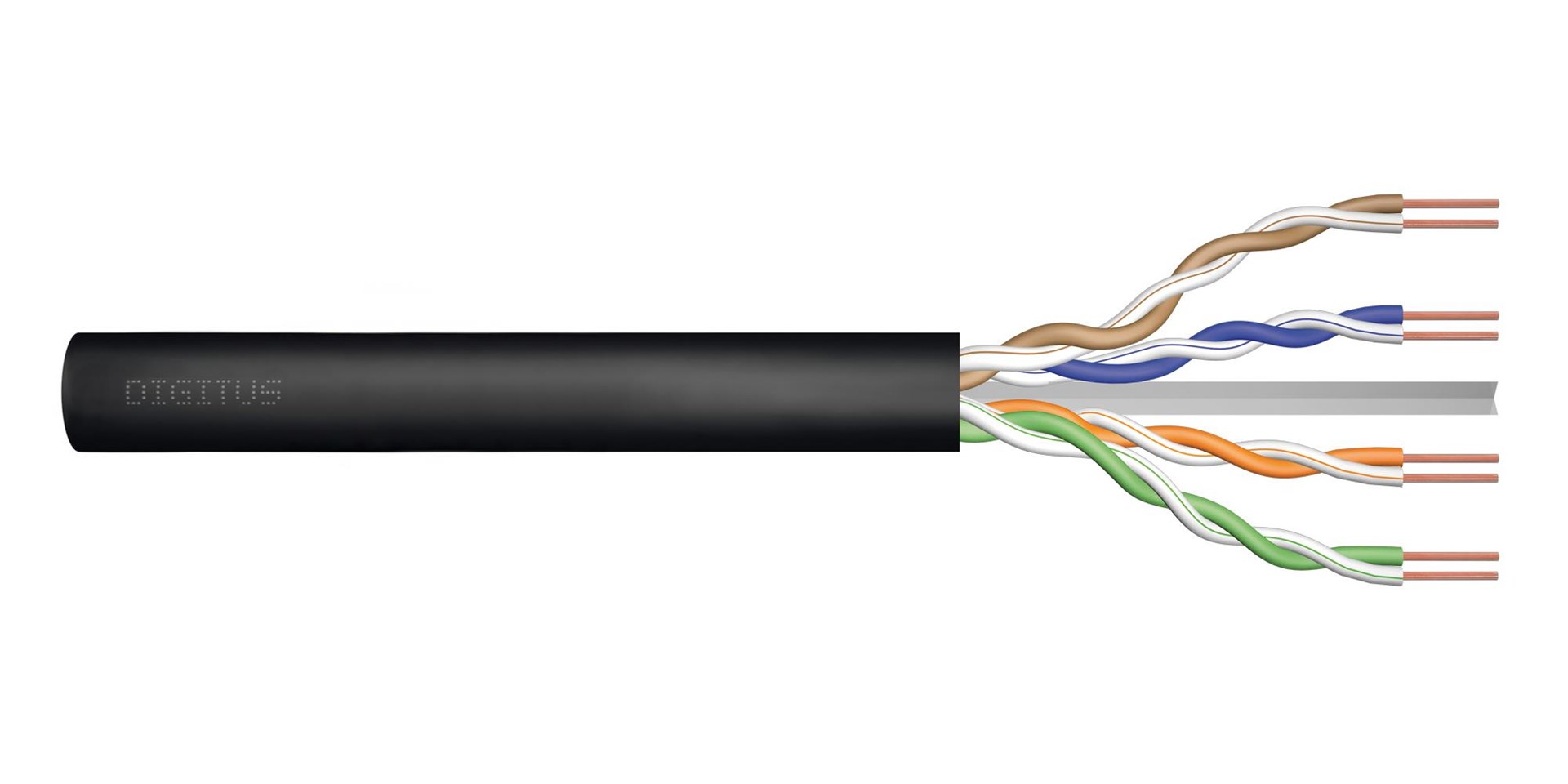 Digitus Kabel instalacyjny zewnętrzny żelowany kat