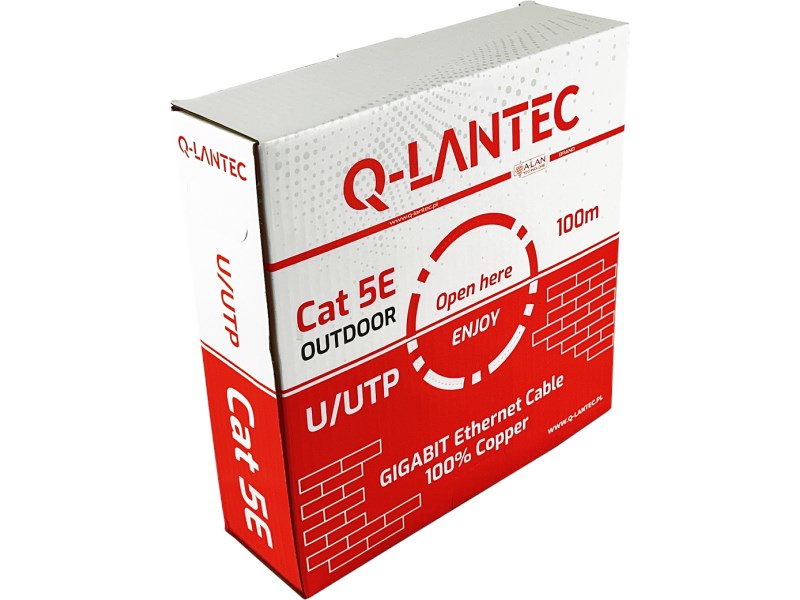 Q-LANTEC Kabel U/UTP kat.5e, sieciowy
