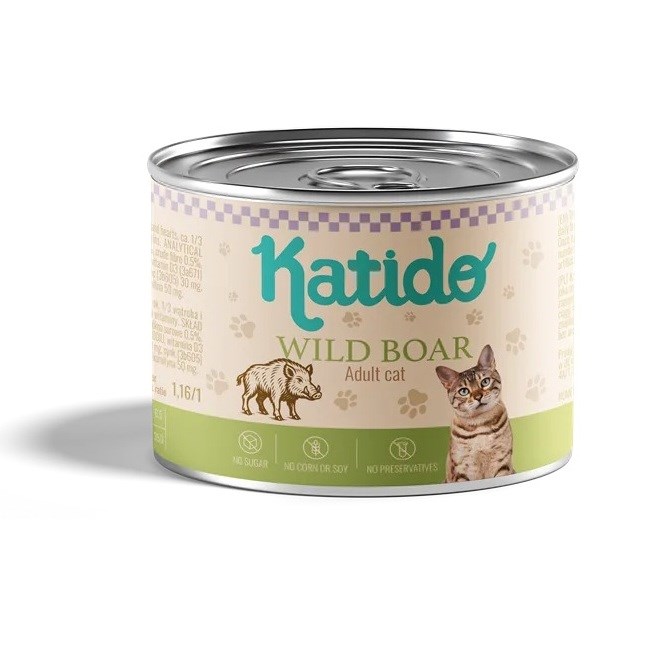 Katido Wild boar - wet cat