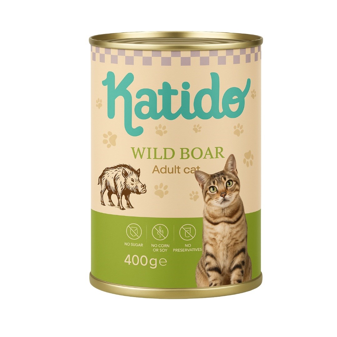 Katido  Wild boar - wet cat