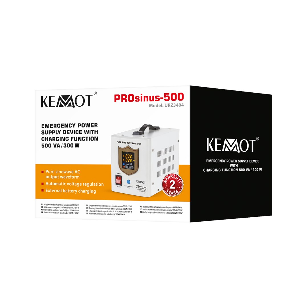 KEMOT PROsinus-500 emergency power supply –