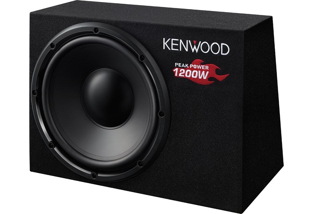 Kenwood  KSC-W1200B car subwoofer Pre-loaded subwoofer
