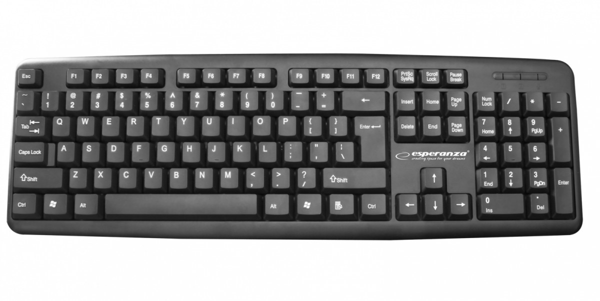 Esperanza  Keyboard wired standard USB AMARILLO