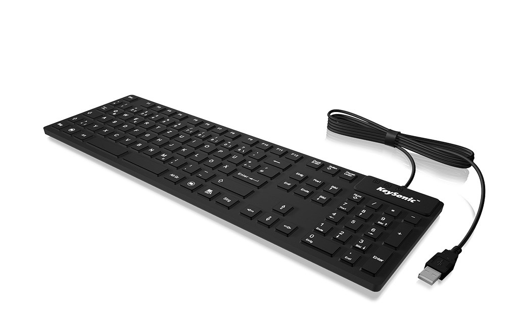 KEYSONIC Keyboard KSK-8030IN(US) 105 keys, IP68