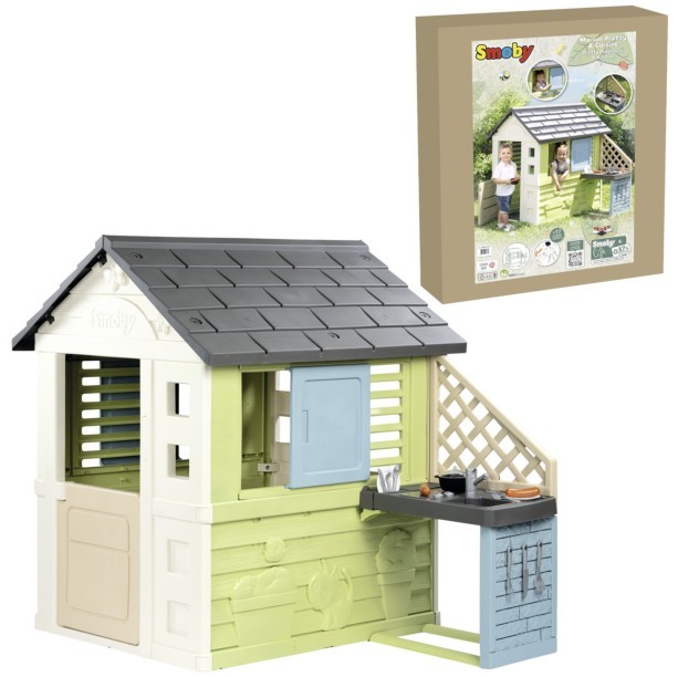 Smoby  Kids garden house with kitchen