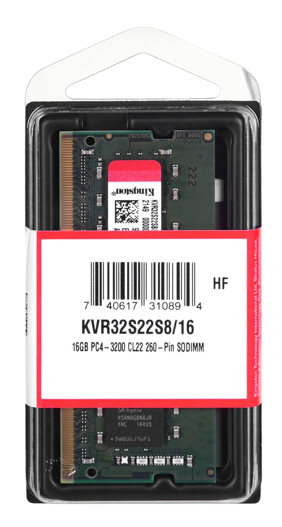 KINGSTON  Memory DDR4 SODIMM 16GB/3200 CL22
