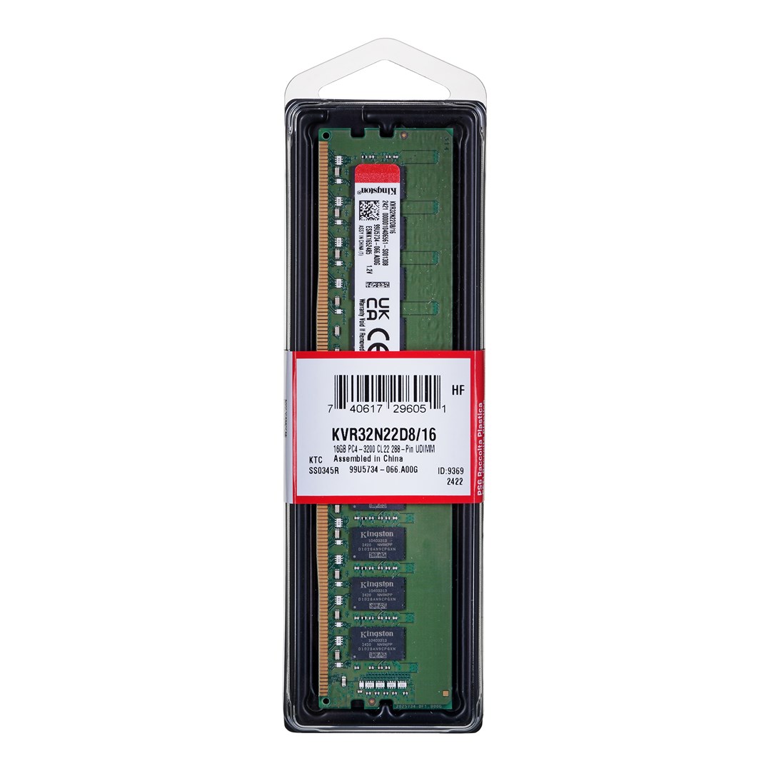 KINGSTON Technology ValueRAM KVR32N22D8/16 memory module