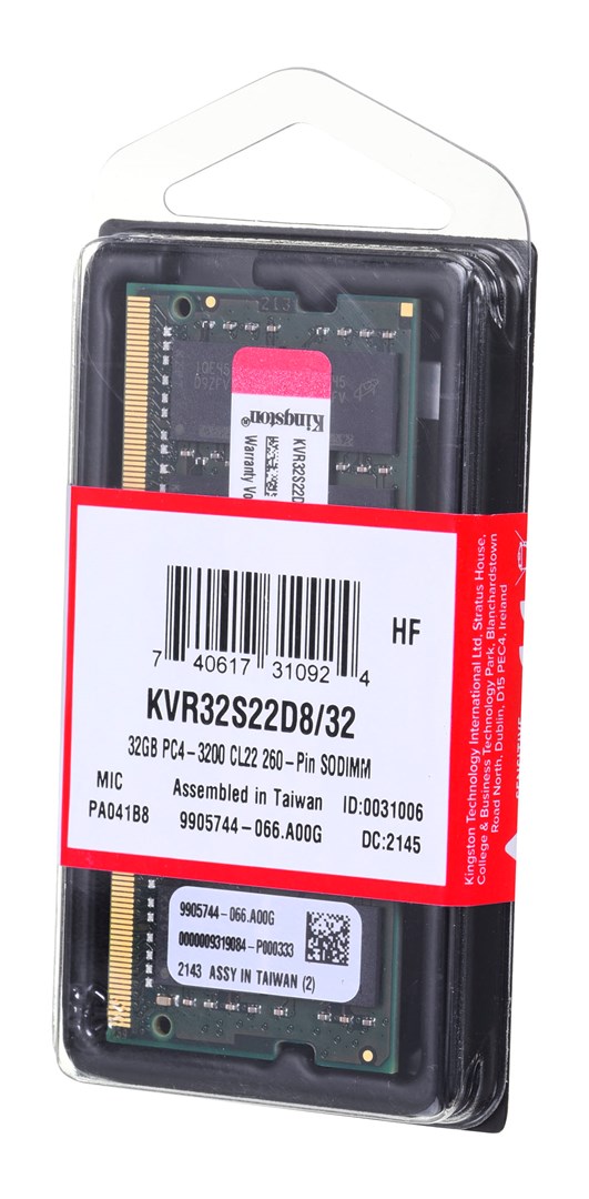 KINGSTON Memory DDR4 SODIMM 32GB/3200 CL22