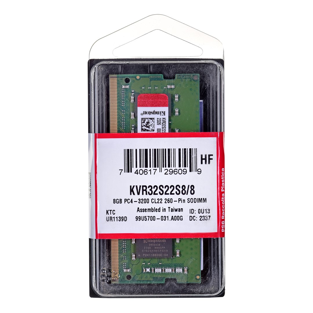 KINGSTON Memory DDR4 SODIMM 8GB/3200 CL22