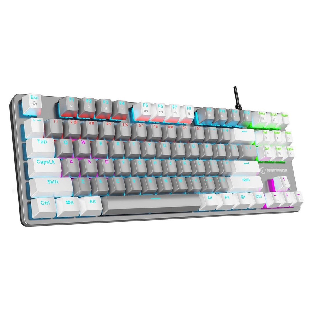 RAMPAGE Klawiatura przewodowa  SNUGK14BS-GW Snug RGB