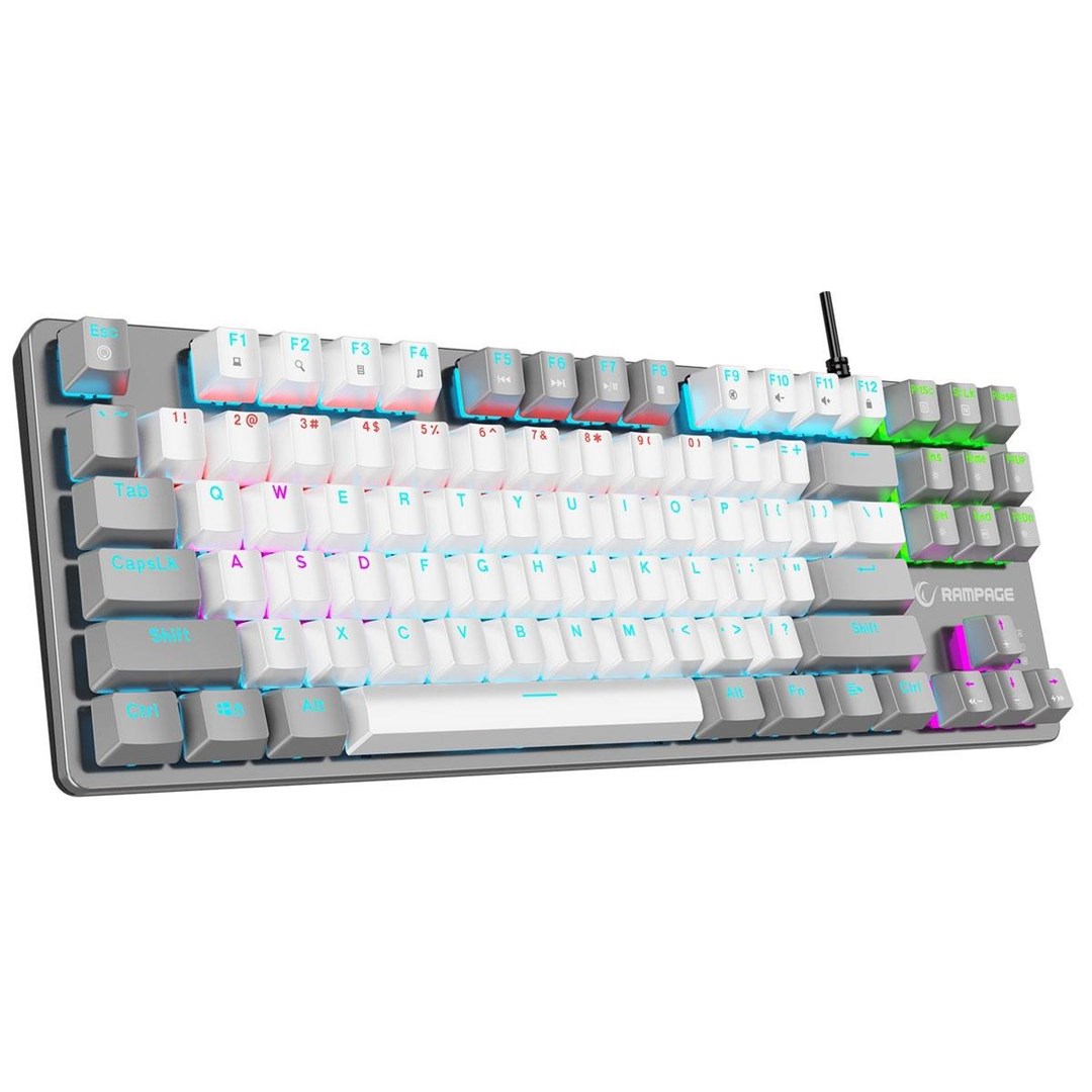 RAMPAGE Klawiatura przewodowa  SNUGK14RS-WG Snug RGB