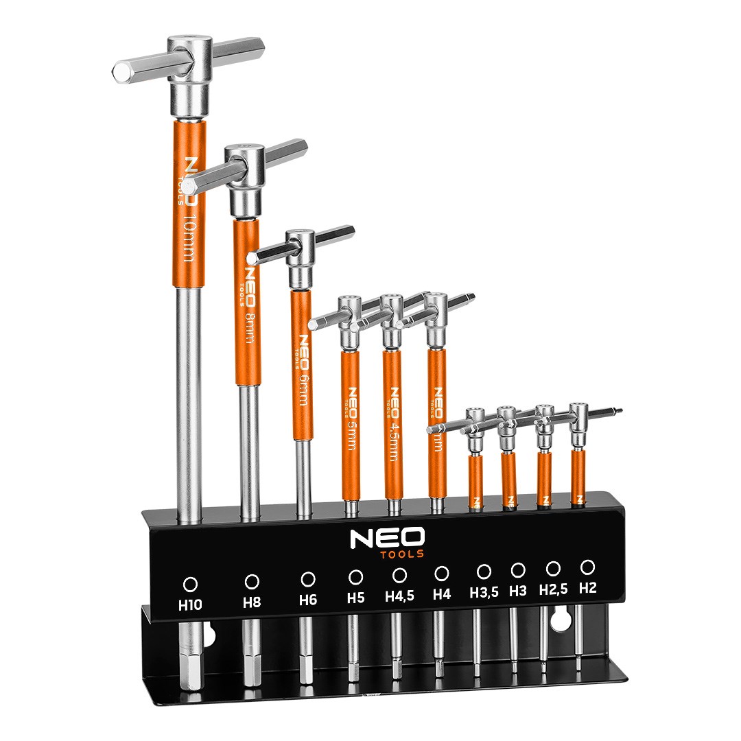 NEO TOOLS Klucze trzpieniowe z przetyczką