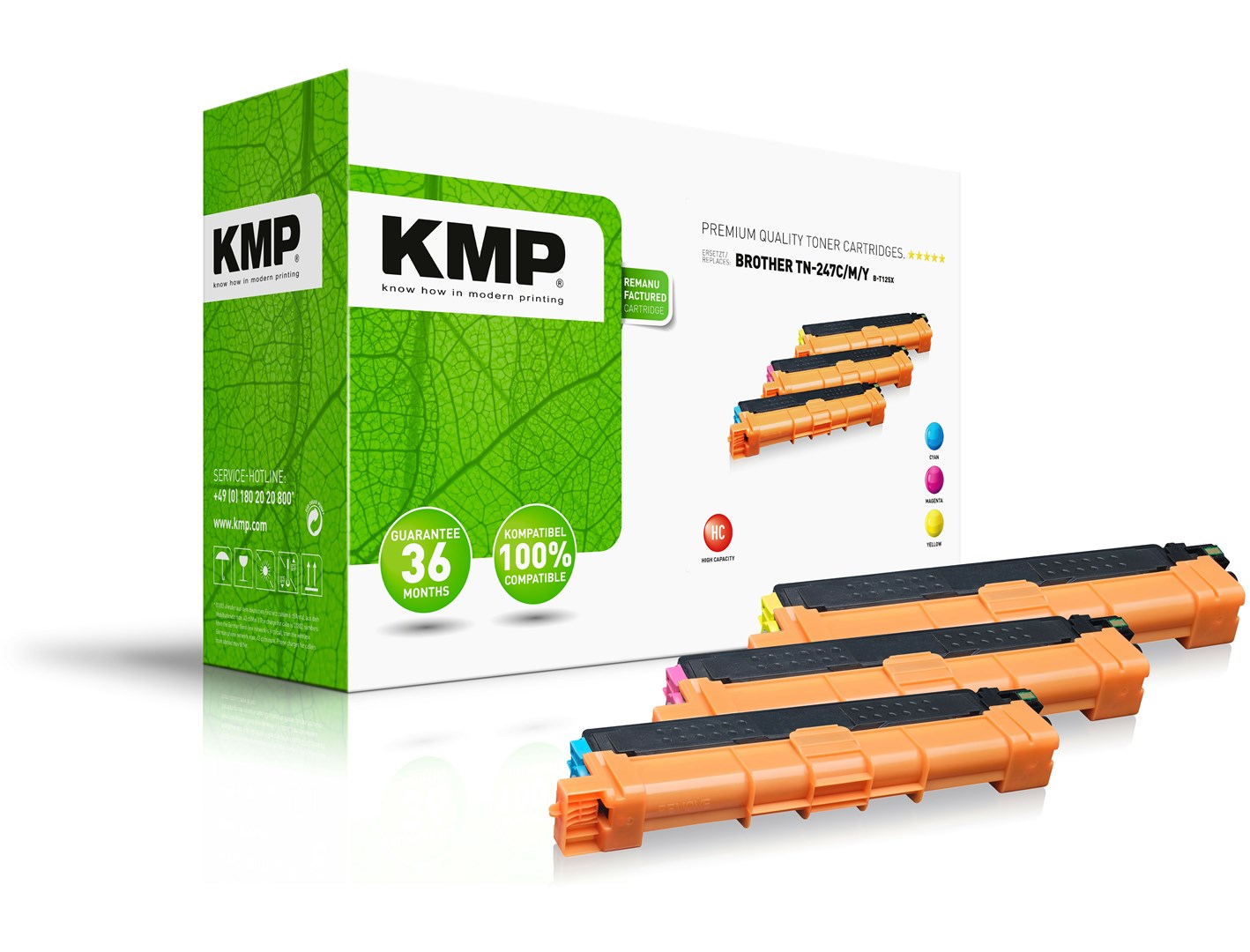 KMP  B-T125X toner cartridge 3 pc(s)