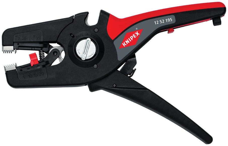 KNIPEX  PreciStrip16 cable stripper Black, Red