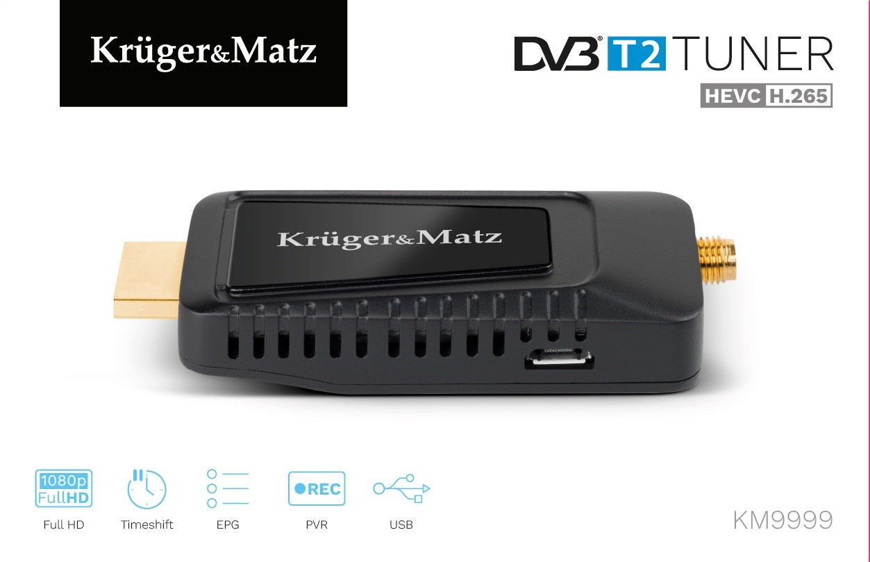 Kruger & Matz mini Tuner DVB-T2