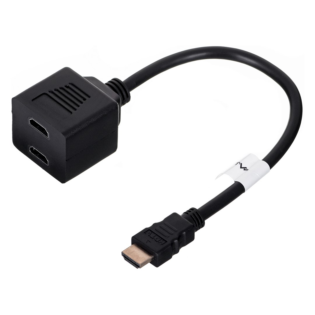 LANBERG AD-0019-BK video splitter HDMI 2x