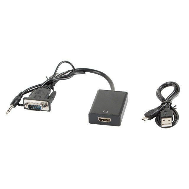 LANBERG  Adapter VGA(M) + Audio -