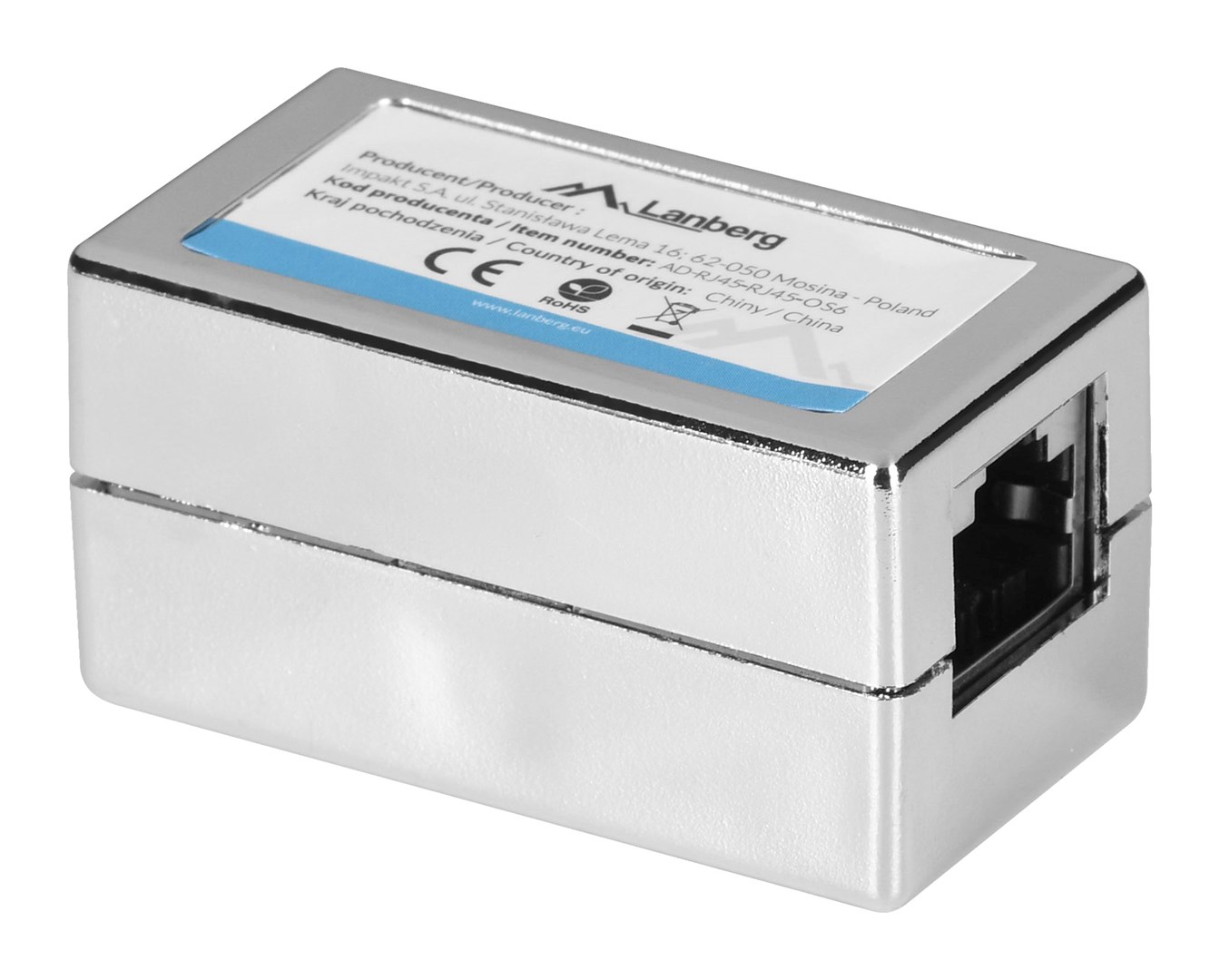 LANBERG RJ45 Inline Coupler cat.6