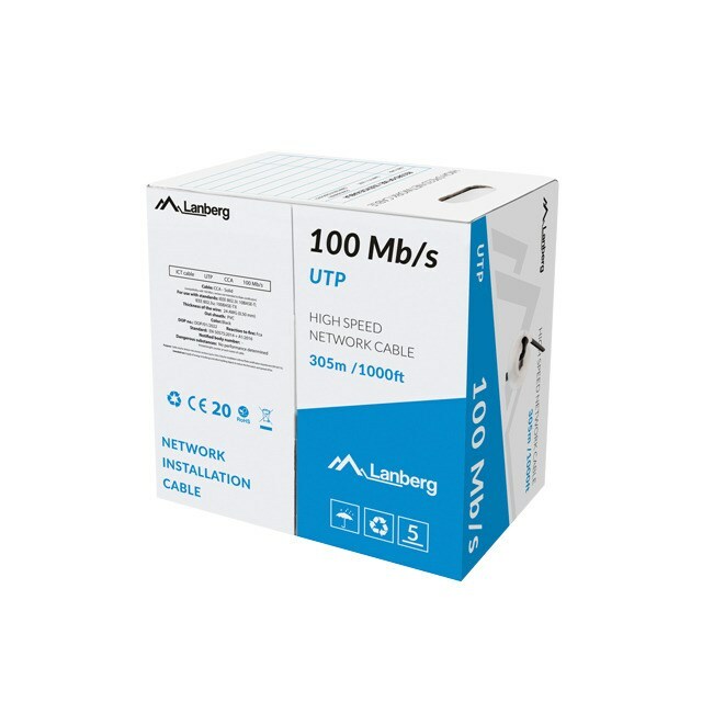 LANBERG Cable LAN UTP 100Mb/s 305m