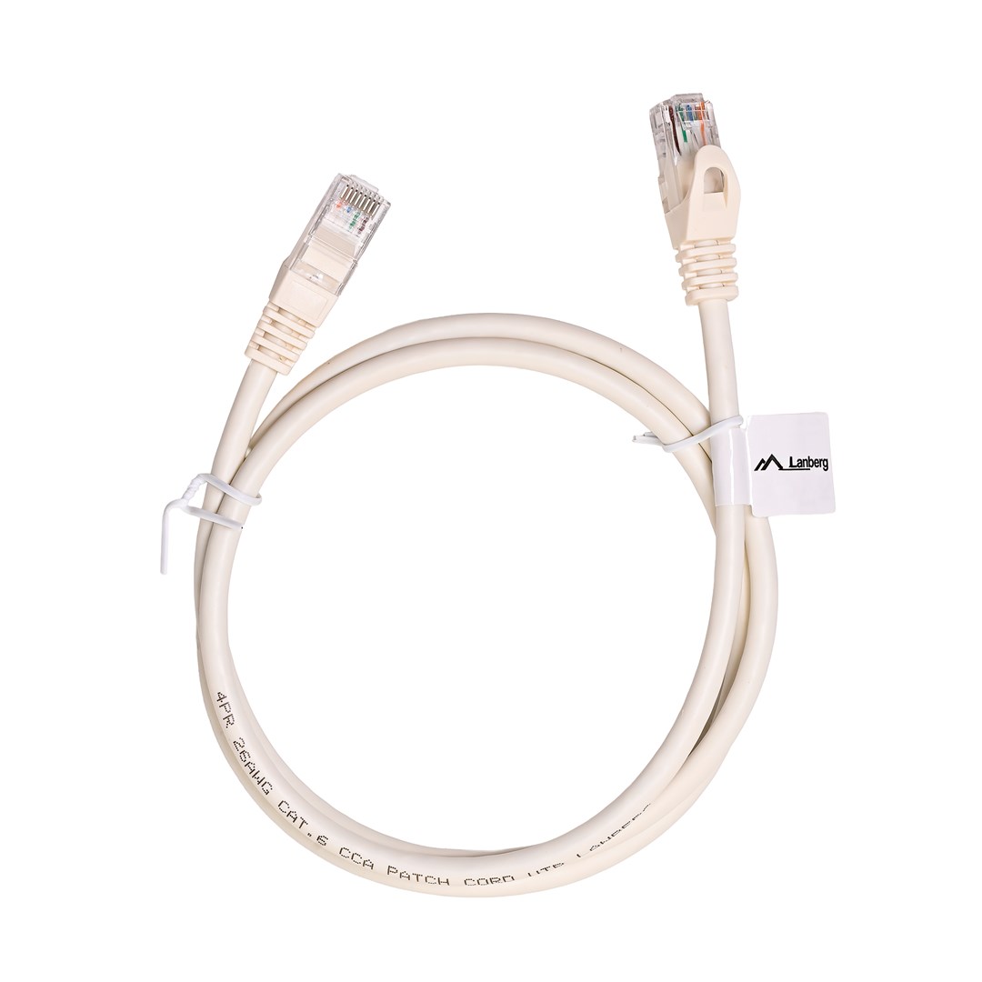 LANBERG  PCU6-10CC-0100-W networking cable White 1
