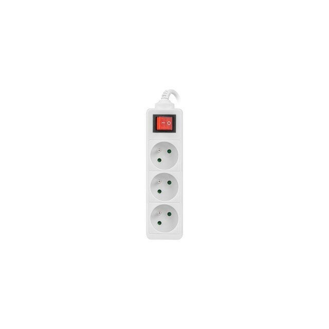 LANBERG  Power strip 3m, white, 3