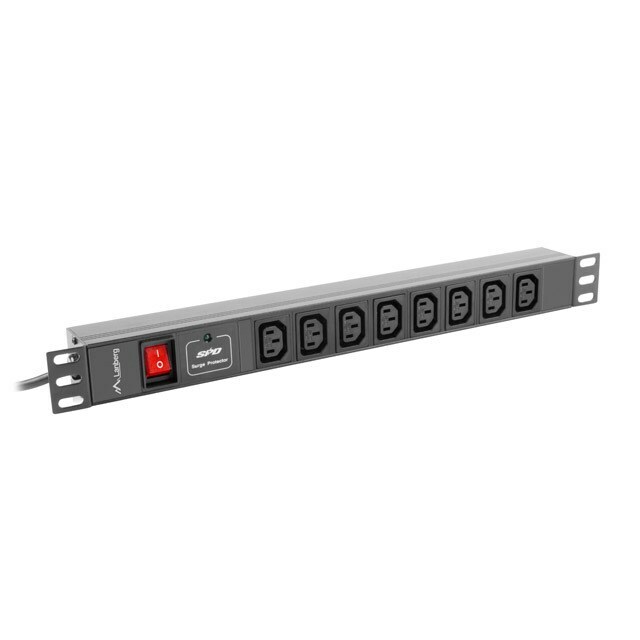 LANBERG  Rack PDU 1U 8x PDU-08I-0200-C20-BK