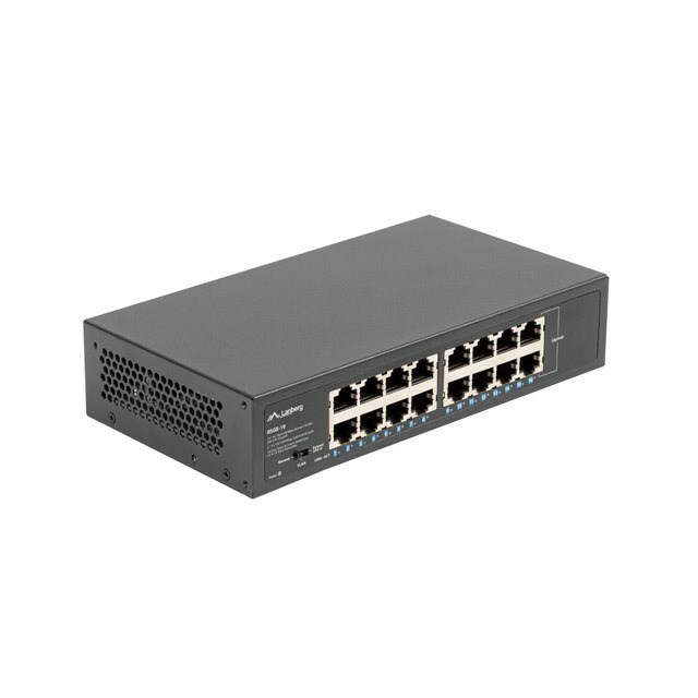 LANBERG Switch RSGE-16 Rack 10"/19"