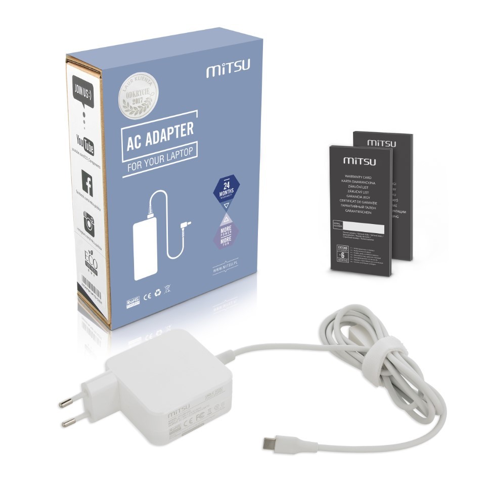 Mitsu  Laptop power charger adapter 45W