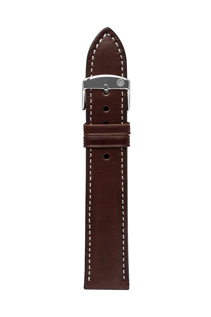 Zeppelin Leather strap brown 22 mm
