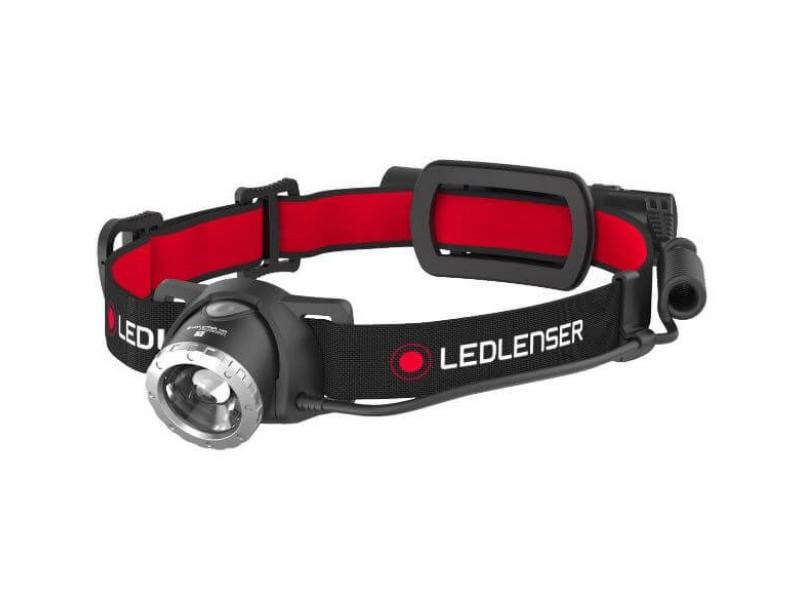 Ledlenser H8R Black, Red Headband flashlight