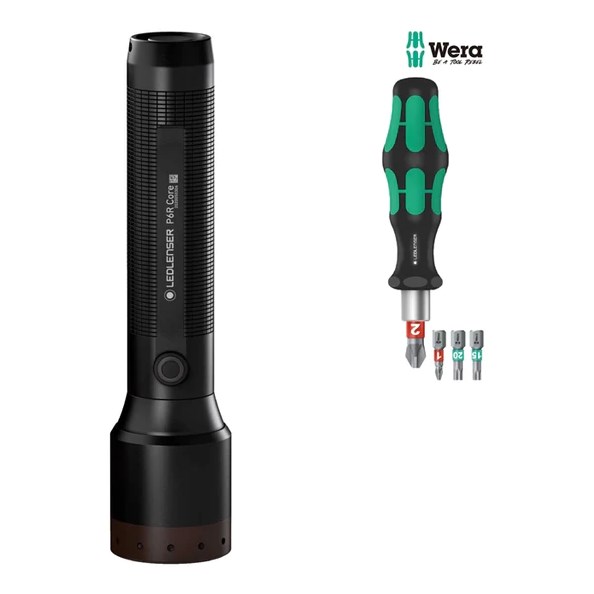 Ledlenser P6R core flashlight + WERA
