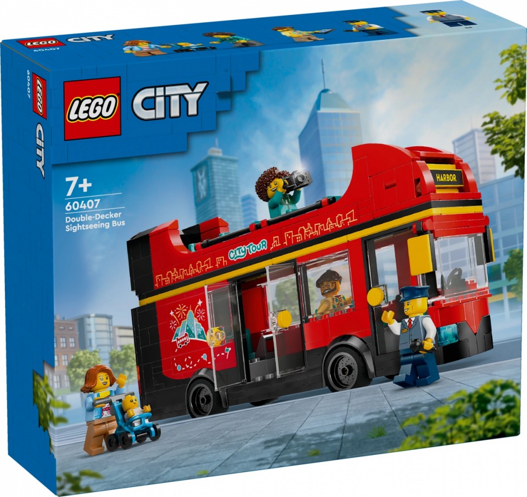 LEGO   City 60407 Red Double-Decker Sightseeing
