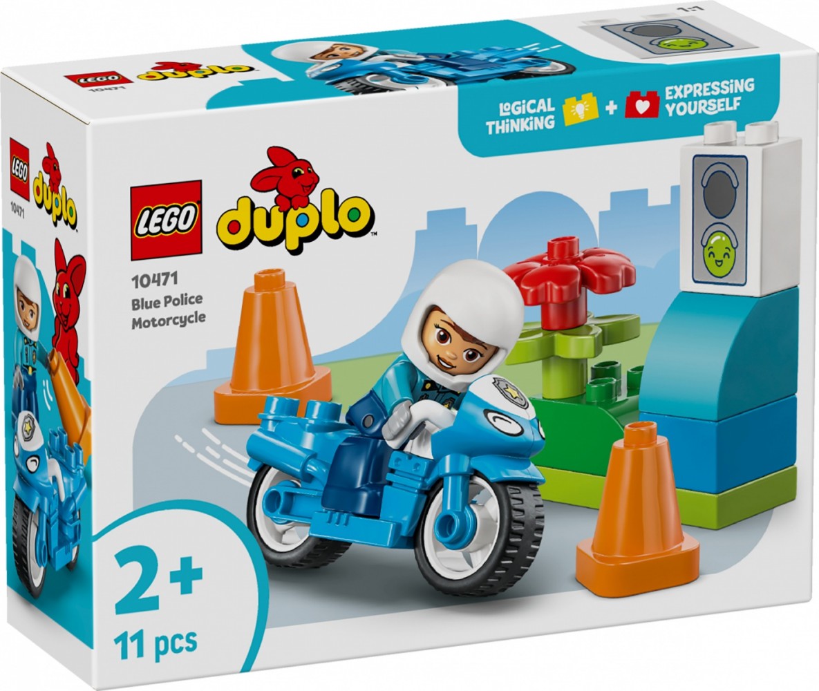 LEGO DUPLO 10471 Blue Police Motorcycle
