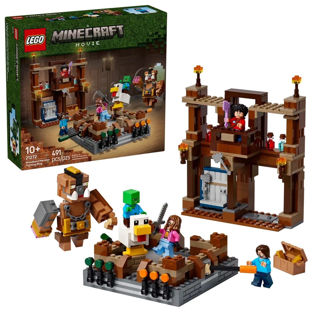 LEGO  MINECRAFT 21272 Woodland Mansion Fighting