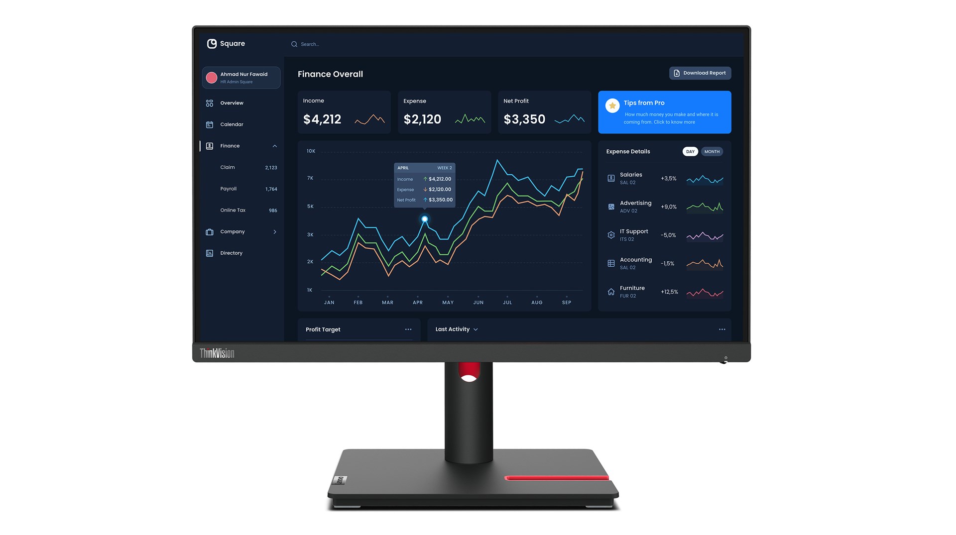 Lenovo ThinkVision T22i-30 Monitor | 63B0MAT6EU