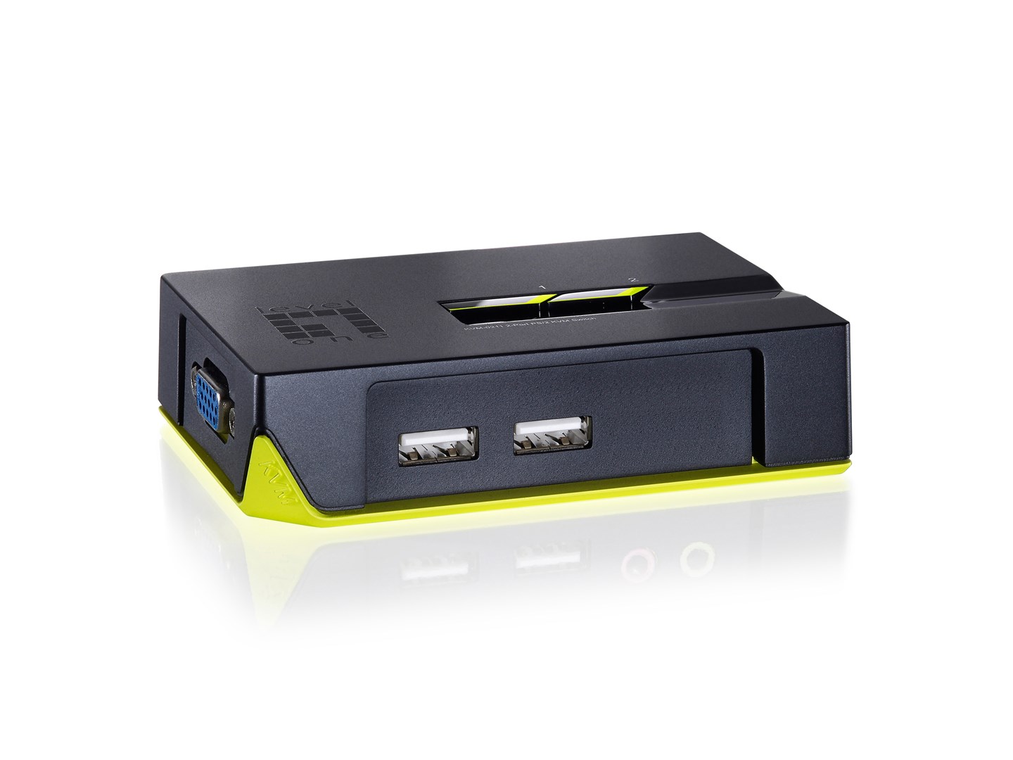 No name LevelOne 2-Port USB VGA