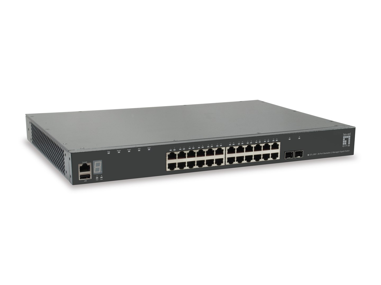 No name LevelOne KILBY 28-Port Stackable