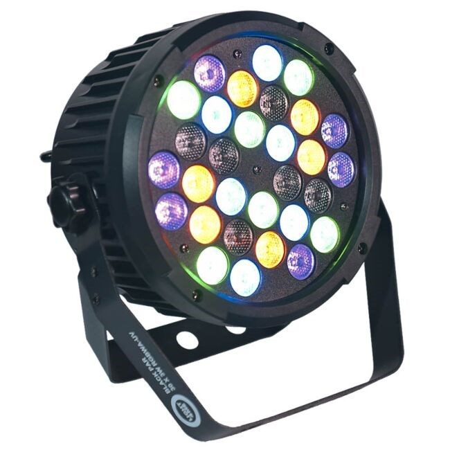 Light4Me BLACK PAR 30x3W RGBA-UV LED